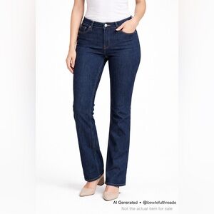 Santana Women’s 16 Dark Wash Stretch Straight-Leg Denim Jeans